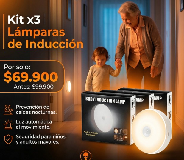 LumiSense® – La luz que aparece justo cuando la necesitas |Kit x3 lámparas|