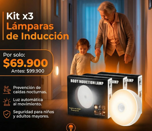 LumiSense® – La luz que aparece justo cuando la necesitas |Kit x3 lámparas|