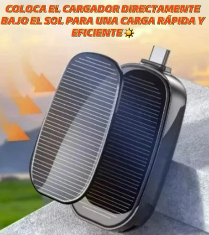 ⚡Mini-PowerKey®   Nunca más te quedes sin batería..  CARGADOR SOLAR PORTATIL TIPO - C🔋