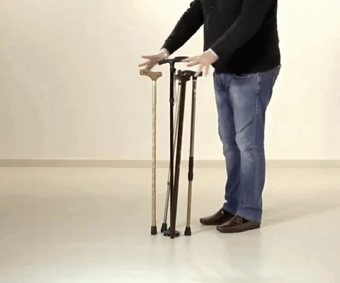 Trusty CaneOne - 🦯 El bastón plegable anticaídas que te devuelve la seguridad al caminar de día y noche 🔦